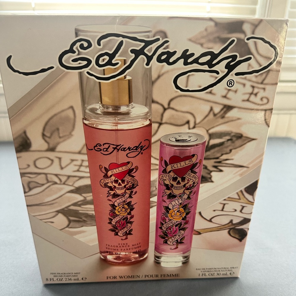 🚫SOLD ed hardey love kills slowly 2 pc gift set